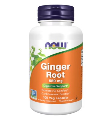 Raíz de Jengibre 550 mg. 100 Vcaps