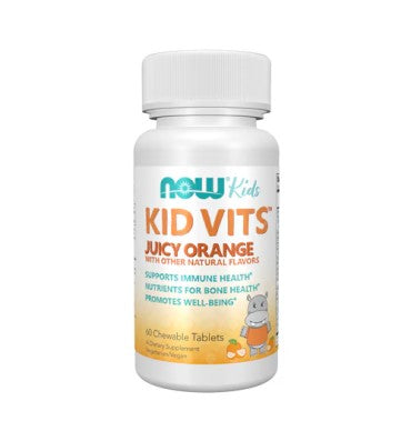 Multivitamínico para Niños +4, sabor Jugo de Naranja. 60 tabs masticables