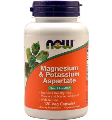 Aspartato de Magnesio y Potasio  120 Vcaps