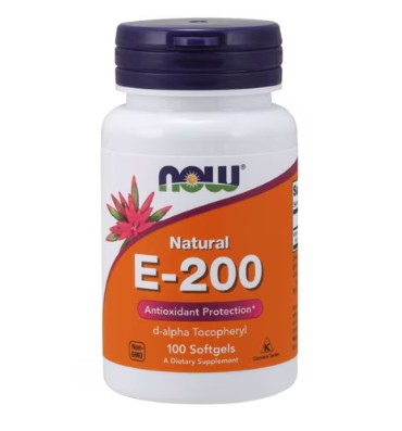 Vitamina E-200 With Mixed Tocopherols. 100 Softgels