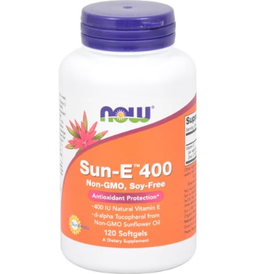 Vitamina E NOW Sun-E 400. 120 Softgels