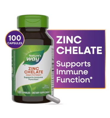Zinc Quelado 30 mg. 100 Caps