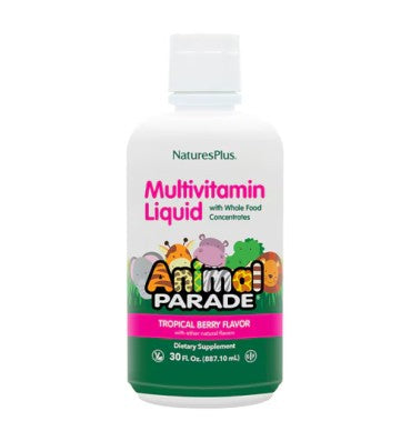 Multivitamínico y Minerales para Niños Animal Parade líquido sabor Tropical Berry. 2 opc