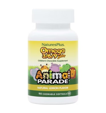 Omega 3, 6 y 9 para Niños sabor Limón. 90 tabs masticables
