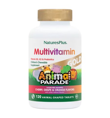Multivitamínico y Minerales Gold, para Niños. 90 tabs masticables