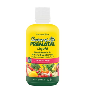 Multivitamínico Prenatal, líquido sabor Frutas Tropicales. 30 oz