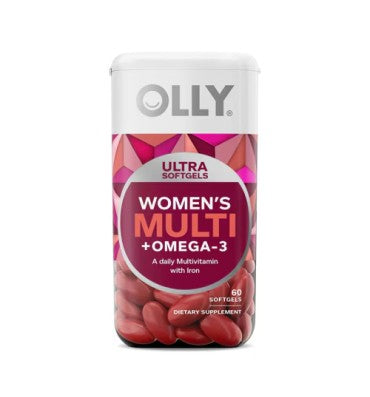 Multivitamínicos para Mujer Ultra  + Omega 3. 60 Softgels