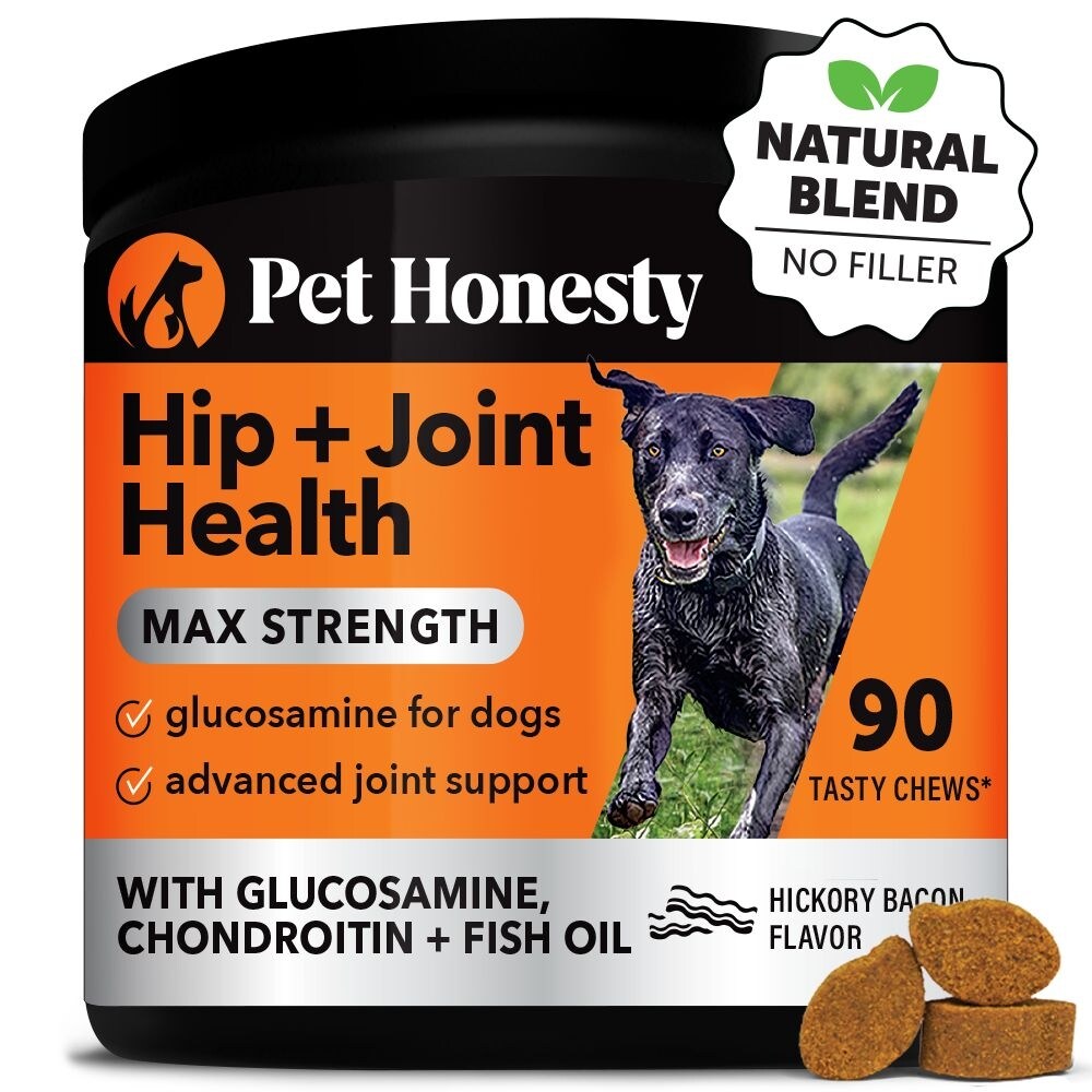 Pet Honesty Hip + Joint Health Max Strength, Tocino Ahumado, 90 masticables, PH-390731