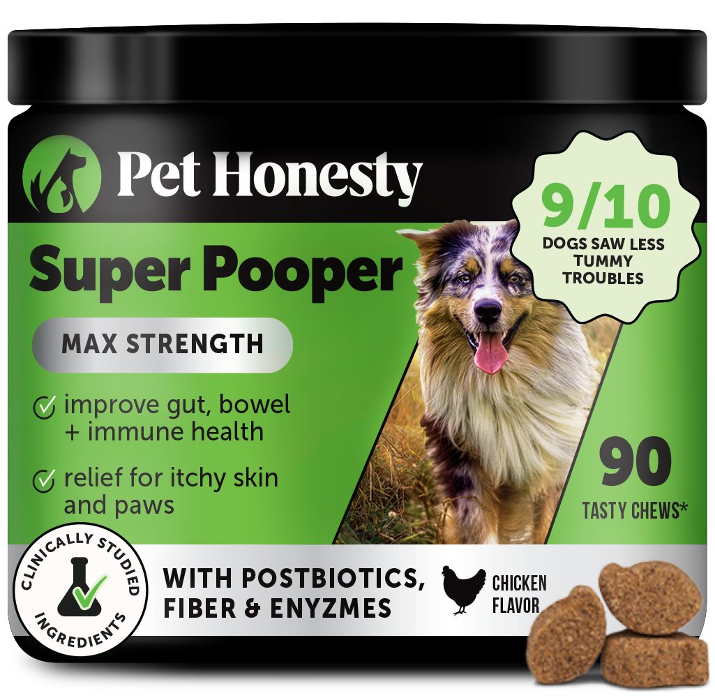 Super Pooper Max Strength 90 masticables | Pet Honesty – Greenery México