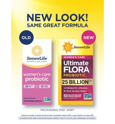 Probióticos para Mujer Women's Care, 25 billones CFU. 50 Vcaps