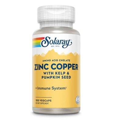 Zinc Quelado con Cobre, Kelp y Pepita de Calabaza. 100 Vcaps