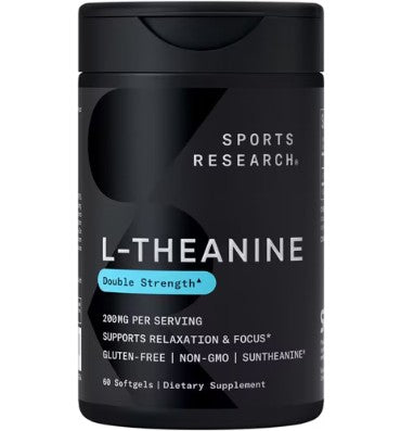 L-Theanina Sun theanine Doble Potencia 200 mg. 60 Softgels