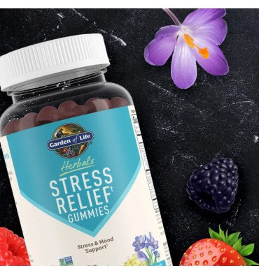 Gomitas para el Estrés con Rhodiola y Saffron sabor Berries. 60 gomitas