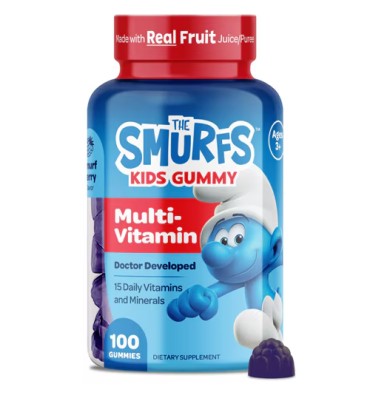 Multivitamínico para Niños +3, The Smurfs sabor Berries 2 opc