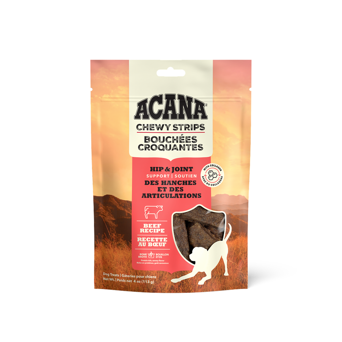 ACANA Chewy Strips Res apoyo caderas y articulaciones 113 g