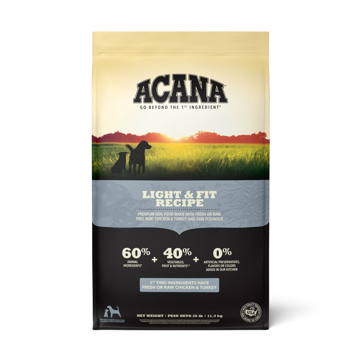 ACANA Recipes sin cereales light-fit bolsa 25 lb