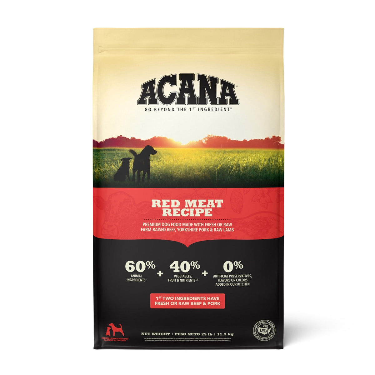 ACANA Recipes sin cereales red-meat bolsa 25 lb