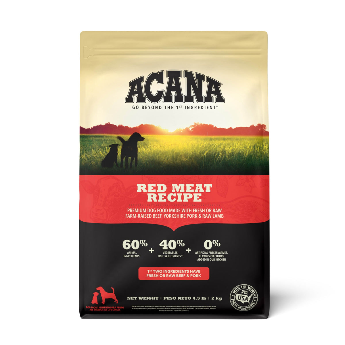 ACANA Recipes sin cereales red-meat bolsa 4.5 lb