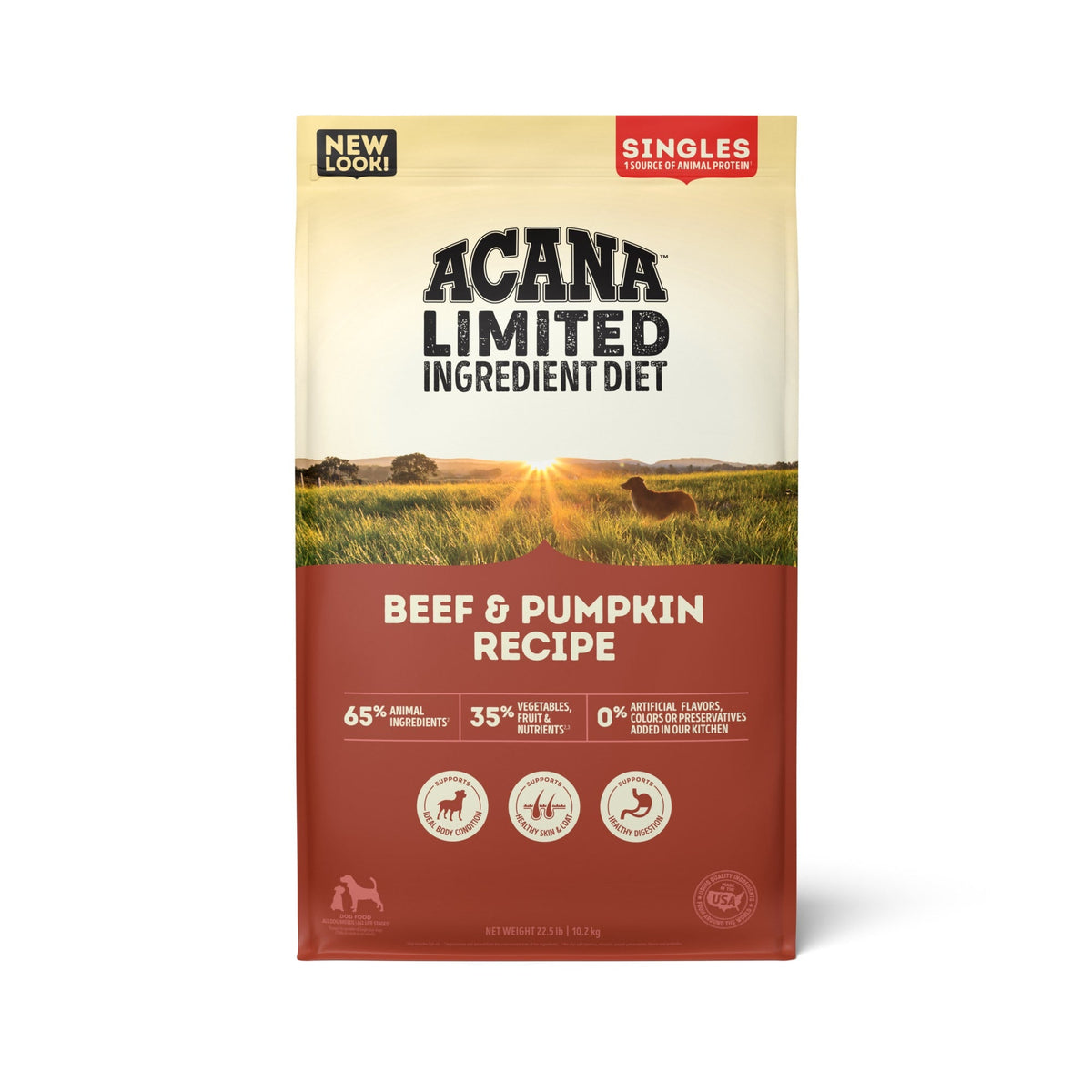ACANA Singles beef-pumpkin bolsa 22.5 lb