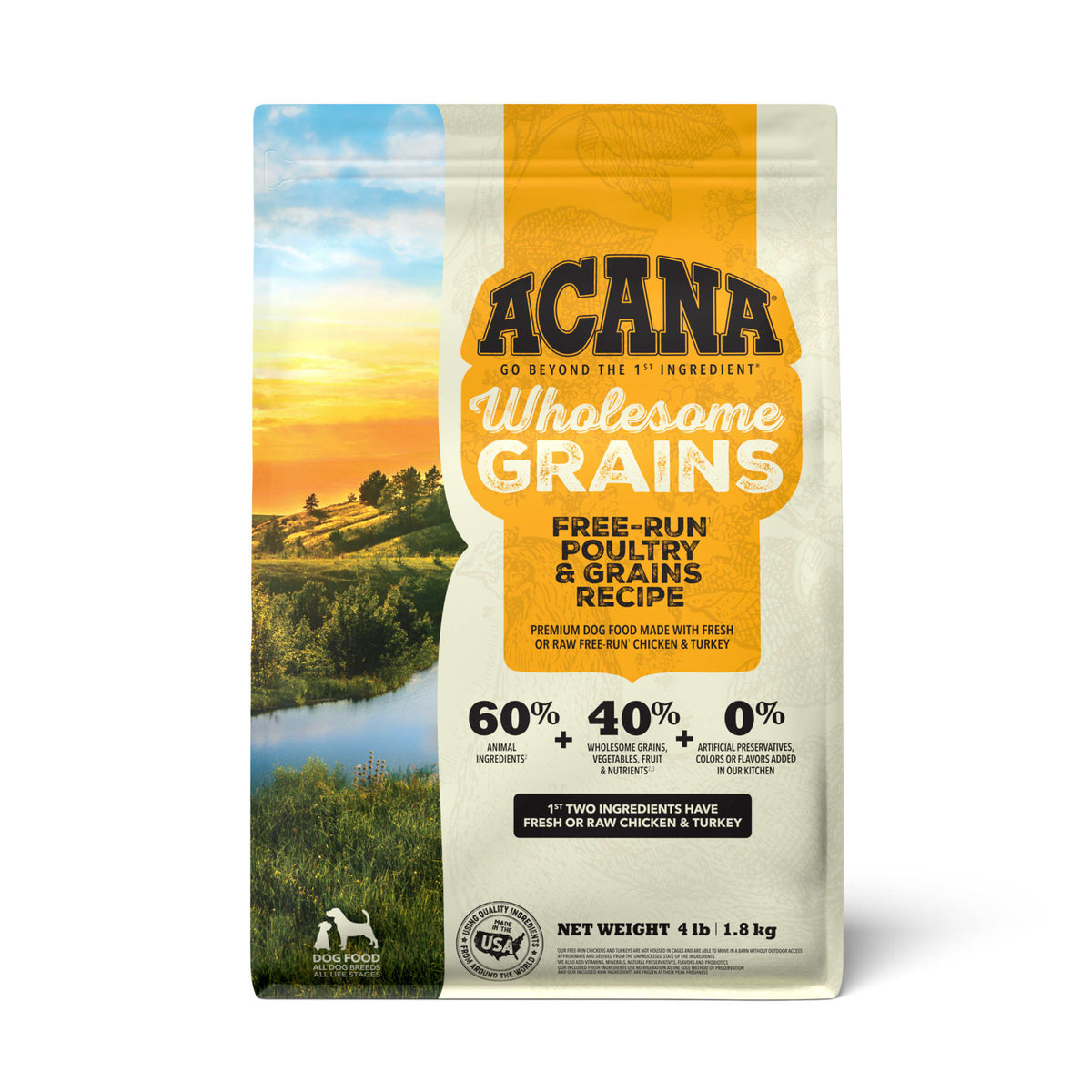 ACANA Wholesome Grains poultry bolsa 4 lb