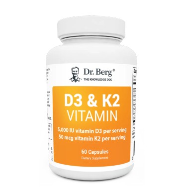 Vitamina D3 (5,000 iu) y K2 (50 mg) 60 caps