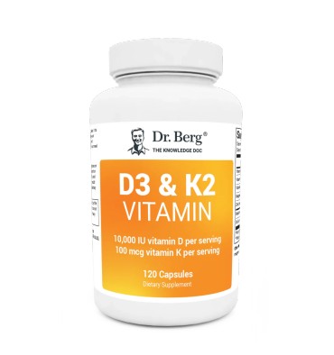 Vitamina D3 (10,000 iu) y K2 (100 mg) 120 caps