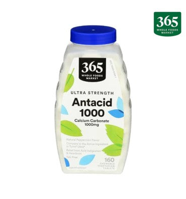 Antiacid 1000 (Calcium Carbonate 1000 mg) Ultra Strenght. 160 chew.