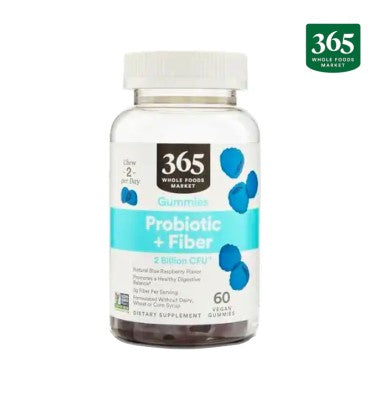 Probióticos (2 billion CFU)  y Fibra en Gomitas. 60 gomitas