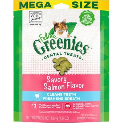 Paquete Variado Feline Premios Dentales para Gatos Adultos Sabor Pollo, Salmón y Hierba Gatera 127 g
