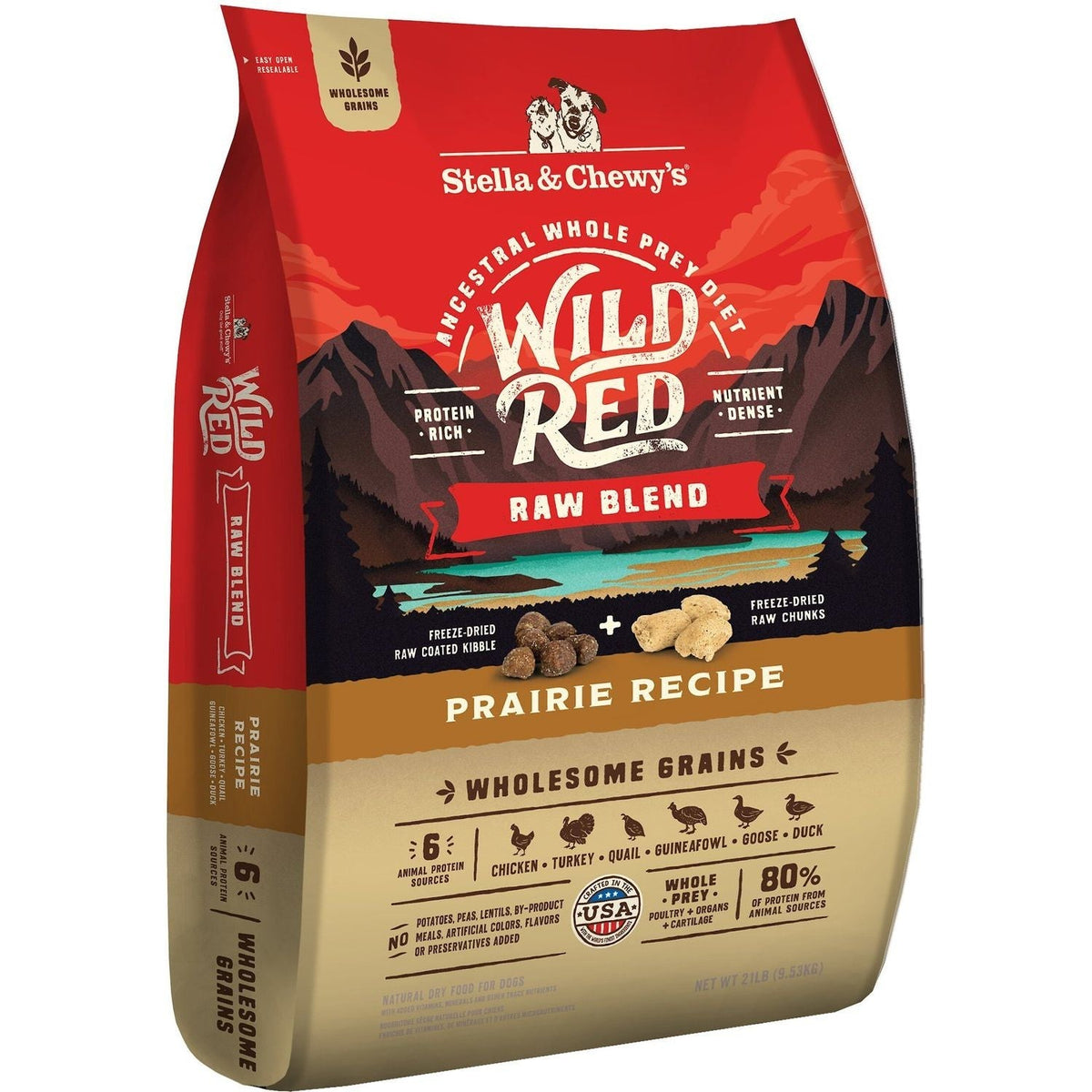 Wild Red Raw Blend Wholesome Grains Prairie / 9.53 kg