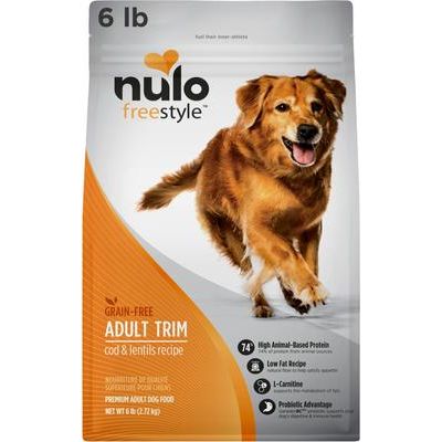 Nulo, FreeStyle Adult Trim Cod & Lentils, Bacalao + Lentejas + L-Carnitina para Control de Peso, Perros Adultos, 2.72 / 4.99 / 11.79 kg