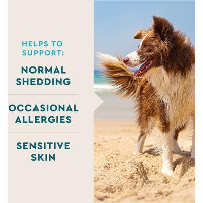 VetIQ, Skin & Coat, Omegas 3 + 6 + 9, sabor Ahumado de Nogal, 60 / 90 masticables.