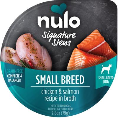Nulo, Signature Stews Small Breed, alimento húmedo sin granos para perros de raza pequeña, varios sabores, 79 g × 24 tazas