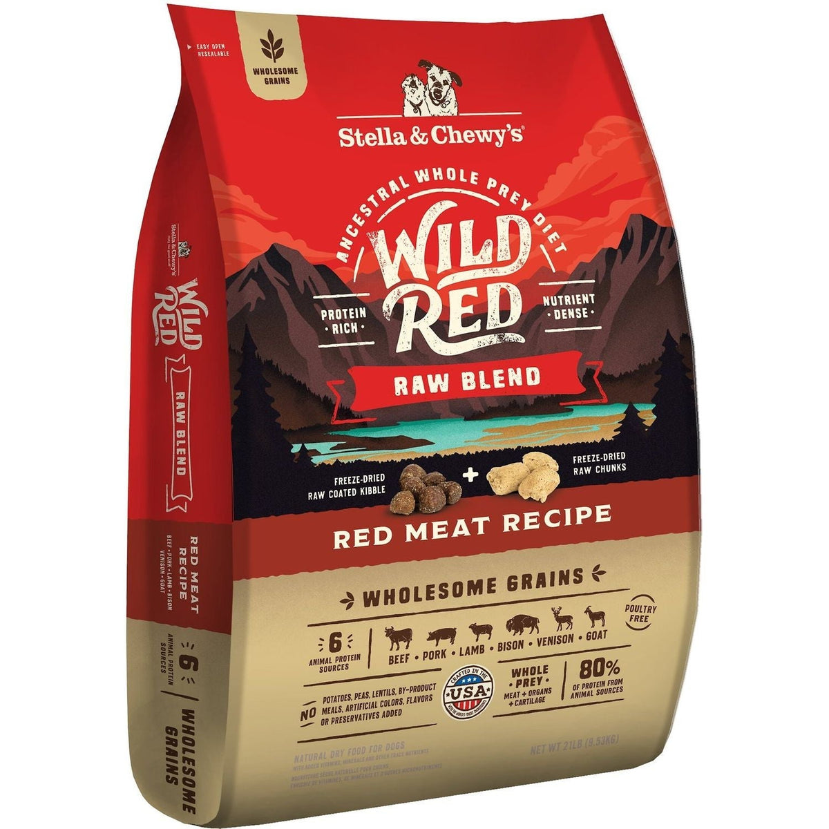 Wild Red Raw Blend Wholesome Grains Red Meat / 9.53 kg