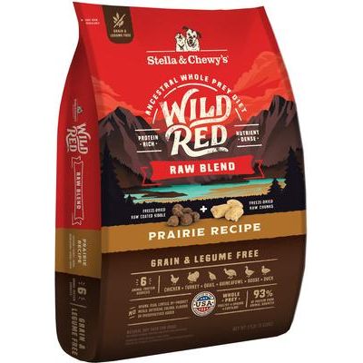 Stella & Chewy's Wild Red Raw Blend Kibble Grain-Free para perros — Pradera / 9.53 kg