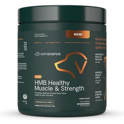 Gránulos con sabor a cerdo HMB Healthy Muscle & Strength para perros, bolsa de 8.47 oz