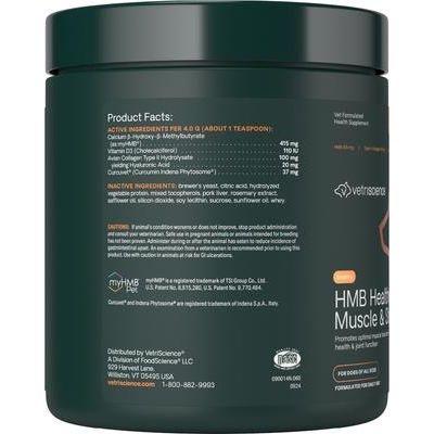 Gránulos con sabor a cerdo HMB Healthy Muscle & Strength para perros, bolsa de 8.47 oz