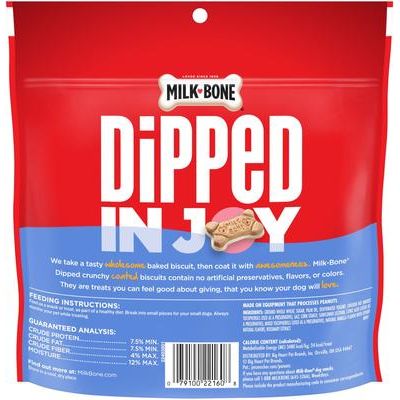 Galletas crujientes para perros bañadas en yogur de vainilla, bolsa de 12 oz, caja de 4