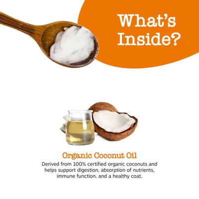 Aceite de Coco Orgánico para Piel, Pelaje y Digestión de Perros 453 g