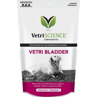 Vetri Bladder Soft Chews - Suplemento urinario para perros (60 unidades)