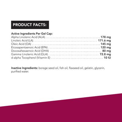 Suplemento de cápsulas blandas de Omega 3, 6 y 9 para gatos y perros, 90 unidades