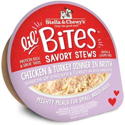 Alimento Húmedo Lil Bites Savory Stews para Perro de Raza Pequeña 12 pack Beef & Chicken