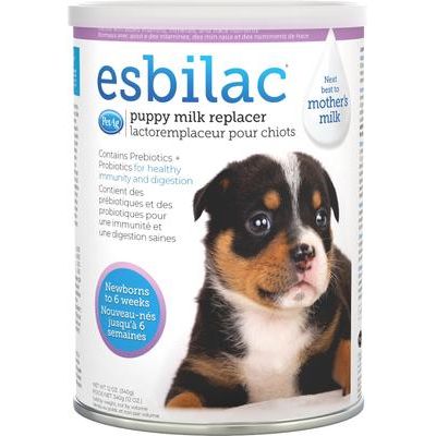 PetAg, Esbilac Puppy Milk Replacer Powder, Prebiotics + Probiotics + Vitamins, 340 g / 794 g / 2.27 kg.