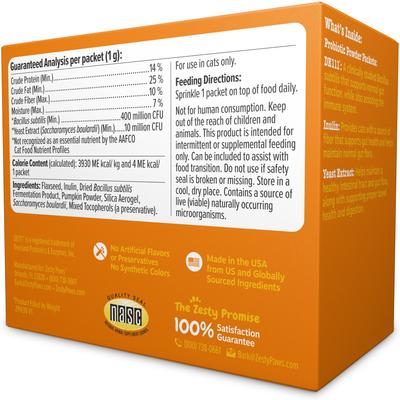Probiótico en Polvo para Digestión de Gatos sabor Calabaza 30 unidades
