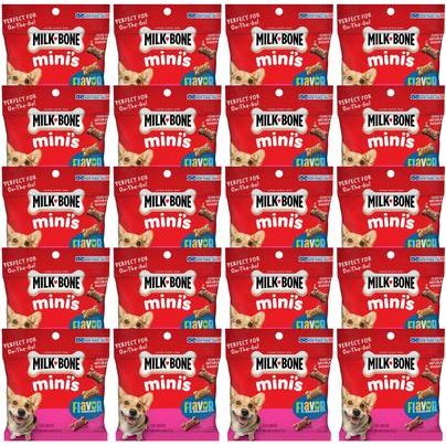 Mini's Flavor Snacks - Galletas para perros con sabor a carne, pollo y tocino, envase de 36 oz