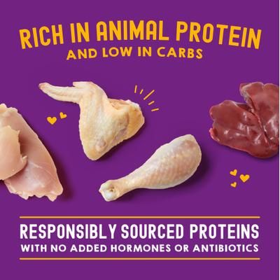 Alimento Húmedo Carnivore Cravings Savory Shreds para Gato sabor Pollo e Hígado de Pollo 24 pack