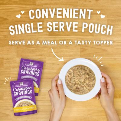 Alimento Húmedo Carnivore Cravings Savory Shreds para Gato sabor Pollo e Hígado de Pollo 24 pack