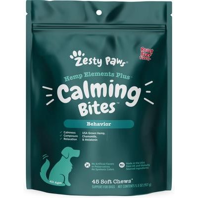 Calming Bites Hemp Elements Plus con Extracto de Cáñamo para Perros sabor Roast Beef 45 chews