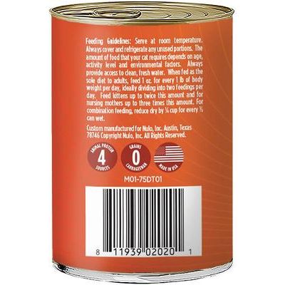 Nulo, FreeStyle Paté Turkey & Chicken, Pavo + Pollo, Sin Granos, Gatos y Gatitos, 156 g × 24 / 354 g × 12 latas