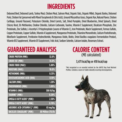 Nulo, Challenger Large Breed Puppy Alpine Ranch, Res + Cordero + Cerdo con Granos Ancestrales Orgánicos, Cachorros de Razas Grandes, 4.99 / 10.89 kg
